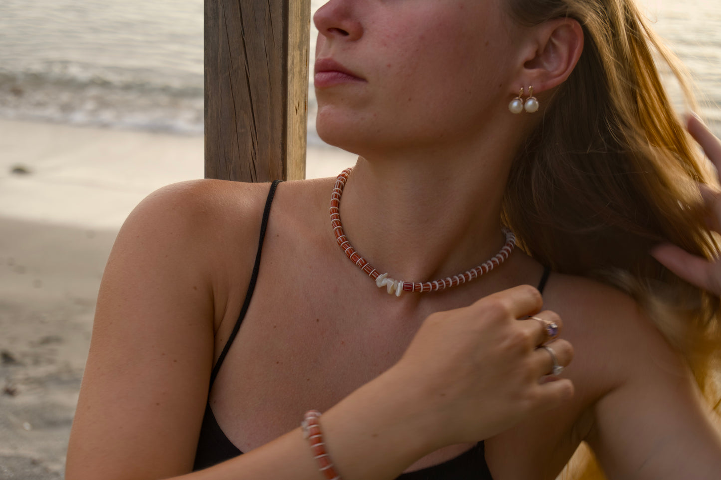Collier Totem « Orange Sunburn »