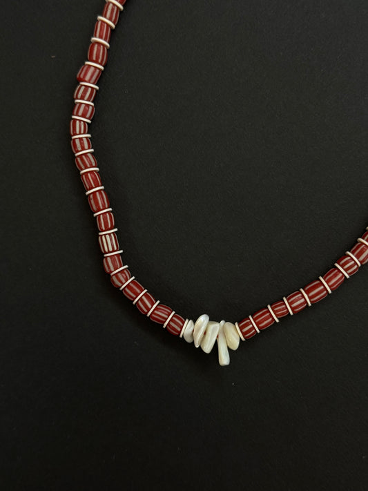 Collier Totem « Rouge Piment »