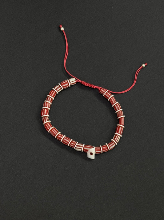 Bracelet Totem « Rouge Piment »